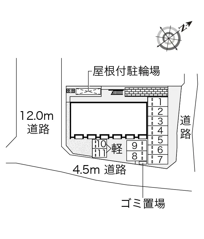富士宮市西小泉町 月極駐車場